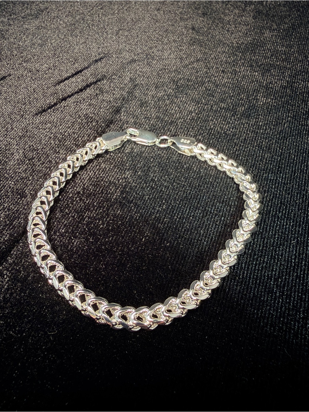 Franco Italy 925 Stamped Silver premium finish 8in 5MM bracelet 13.6g MUST HAVE!